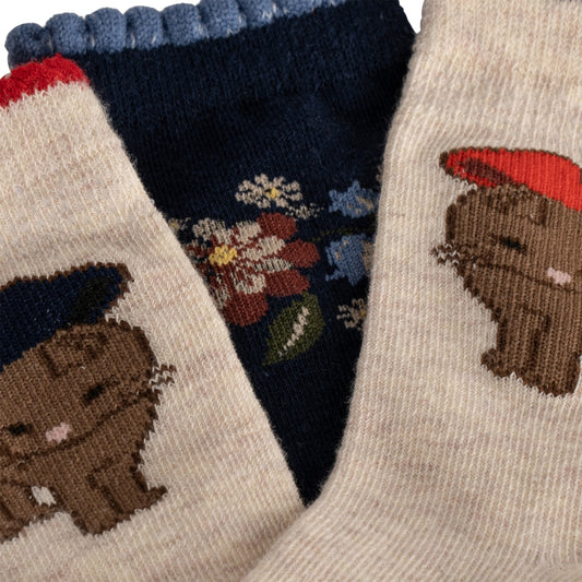 2 Pack Lapis Socks ,Cat- Konges Slojd