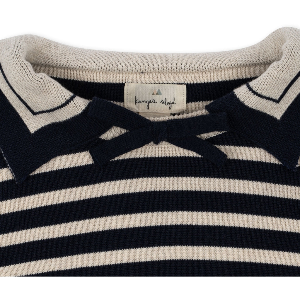 Seala Knit Blouse, blue stripe- Konges Slojd