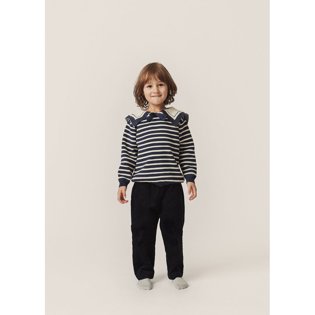 Seala Knit Blouse, blue stripe- Konges Slojd