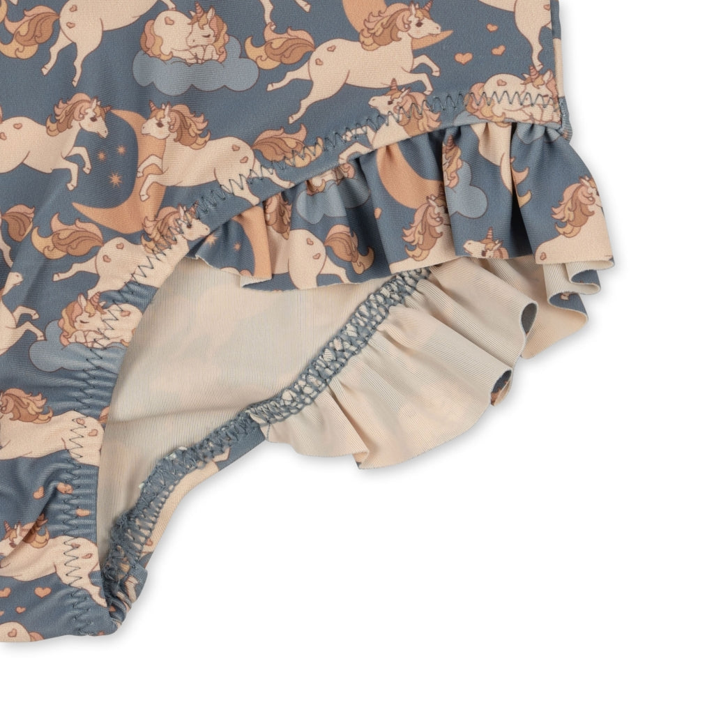 Manuca Ls Frill Swimsuit- - Konges Slojd