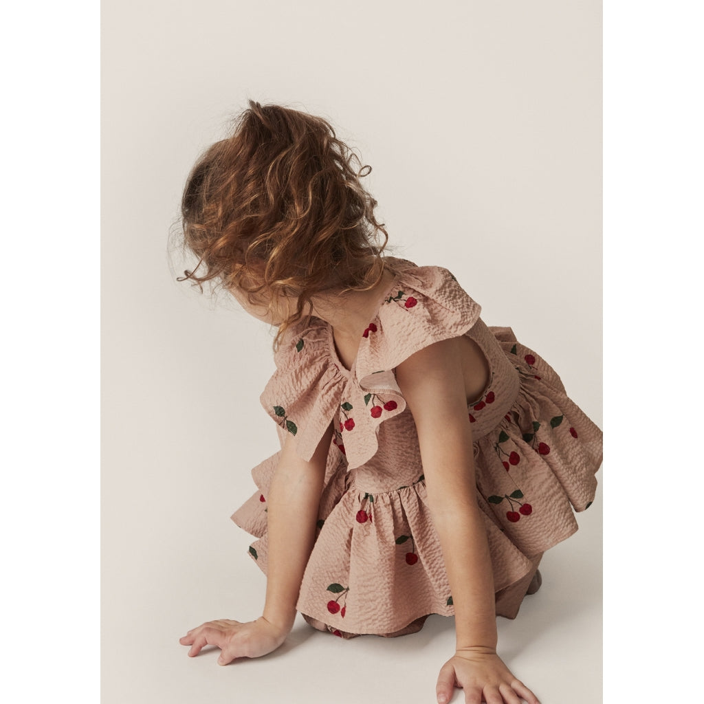 Lunella Dress ,Ma Grande Cerise Blush- Konges Slojd