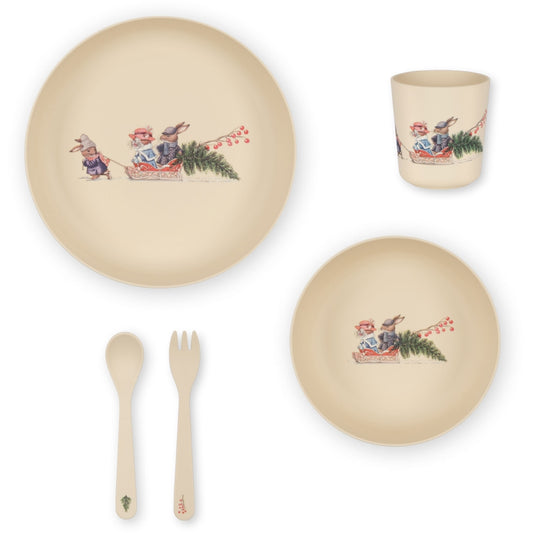 Pla Dinner Set, Merry Christmas-Konges Slojd