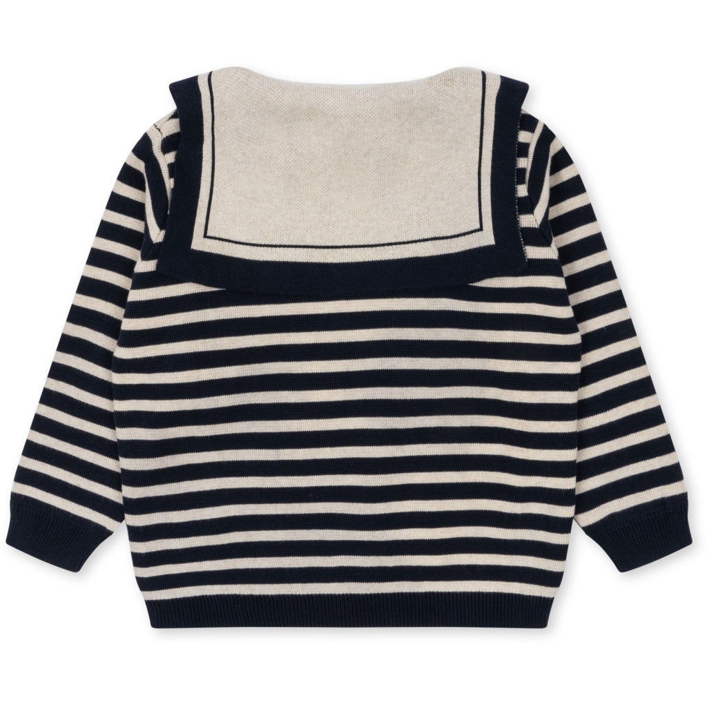 Seala Knit Blouse, blue stripe- Konges Slojd