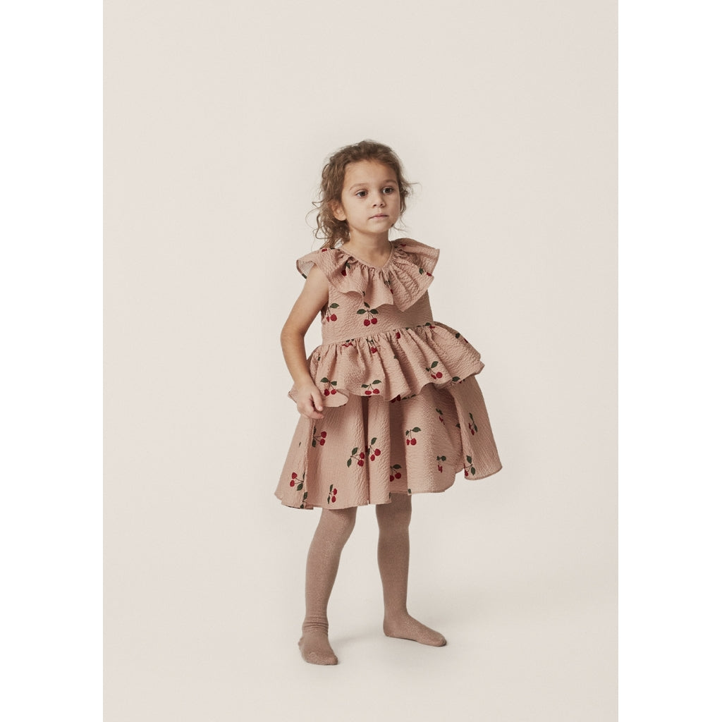 Lunella Dress ,Ma Grande Cerise Blush- Konges Slojd