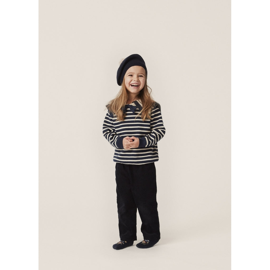 Seala Knit Blouse, blue stripe- Konges Slojd