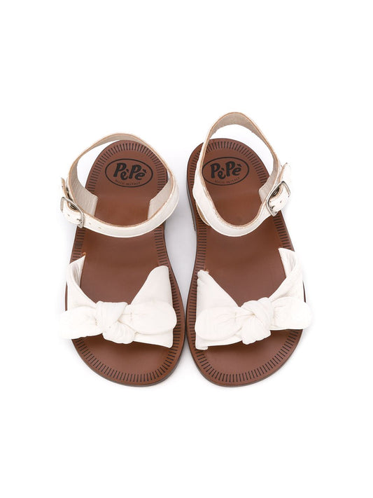 Blum Bow Sandals, White- PèPè