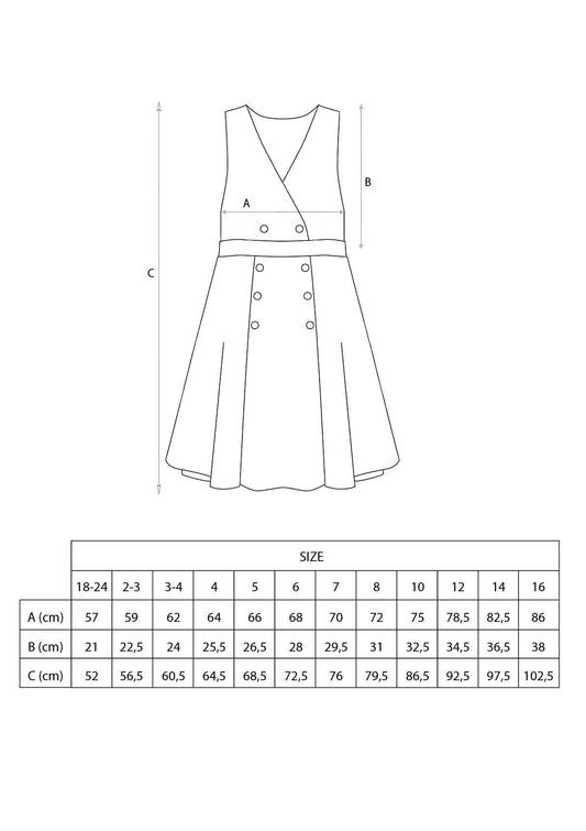 35.2 Green check woollen dress with pleats-Popelin