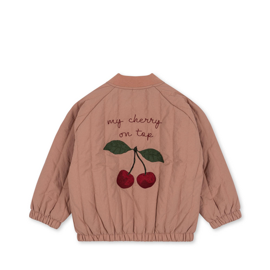 Juno Frill Bomber Jacket ,Cameo Brown- Konges Slojd