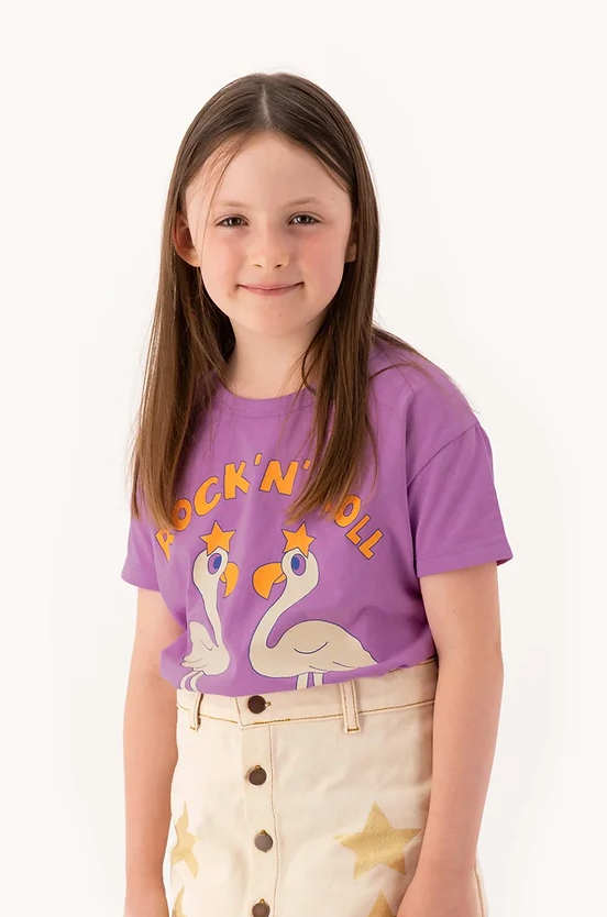 Flamingos Tee, Orchid - Tiny cottons