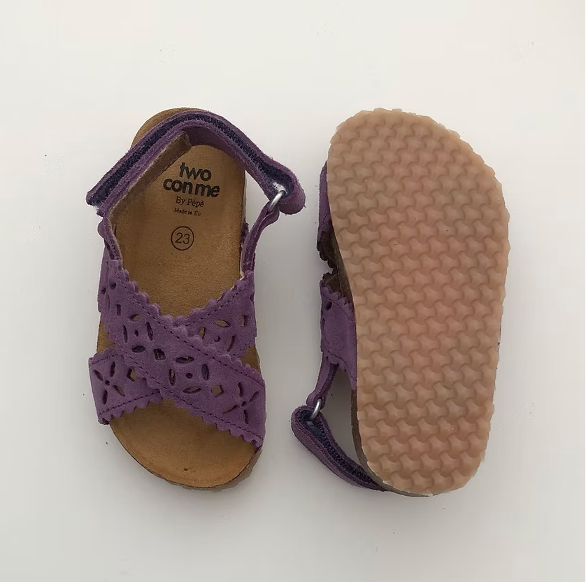 Ida Cut Out Sandals, Glicine - PèPè x Two Con Me