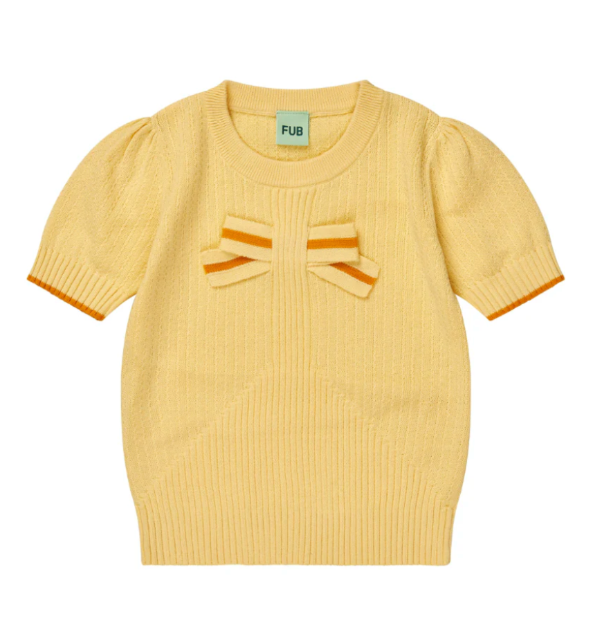 Bow Tee, vanilla - Fub