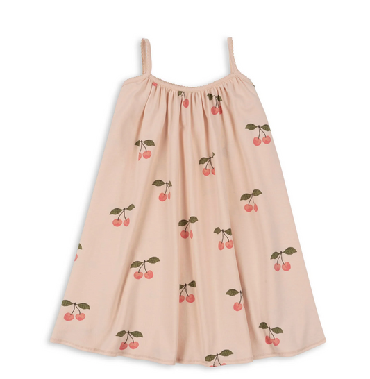 Basic Strap Dress GOTS, Ma Grande Cerise Pink - Konges Slojd