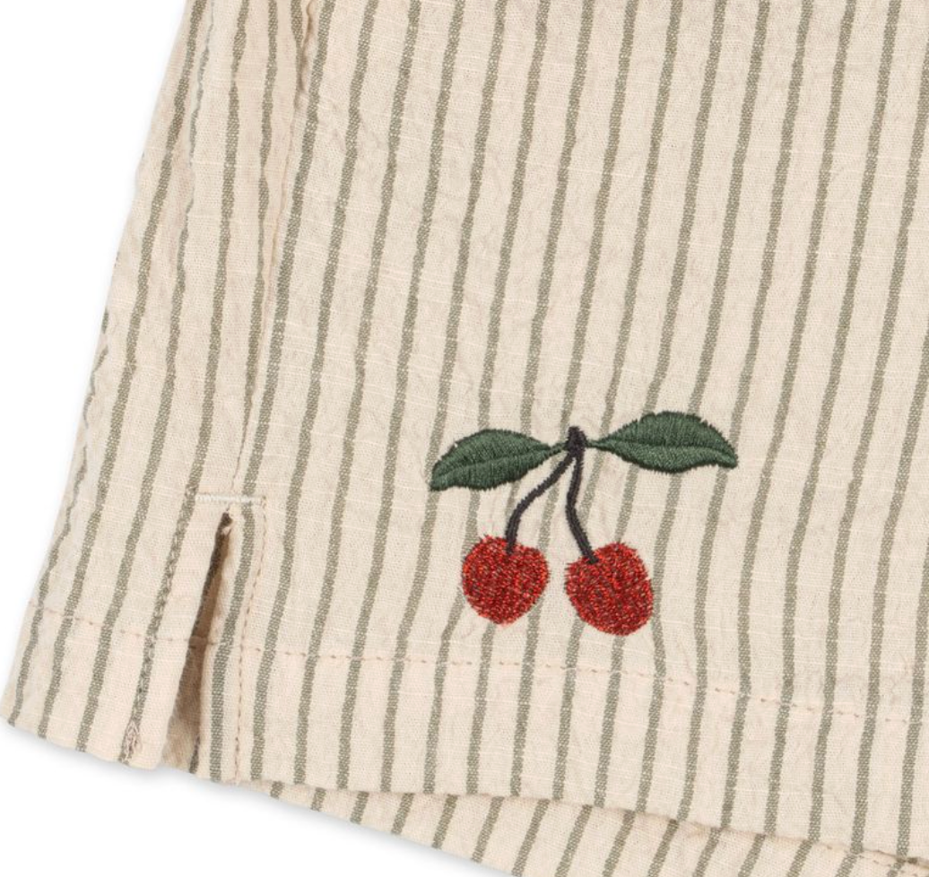 Ellie frill sets gots, tea stripe- Konges Slojd
