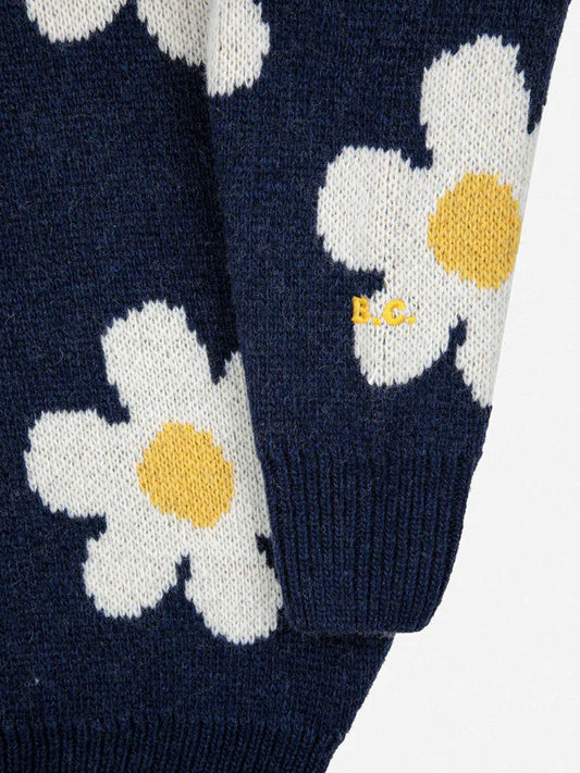 BIG FLOWER JACQUARD ALL OVER JUMPER