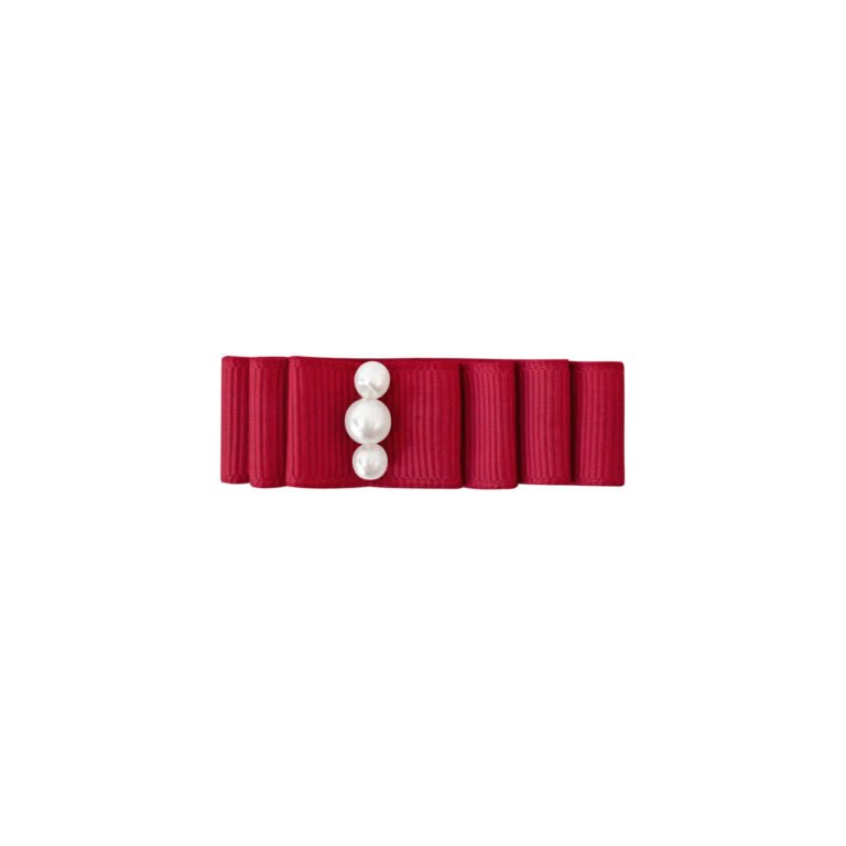 Small layered hair bow alligator clip-Milledeux