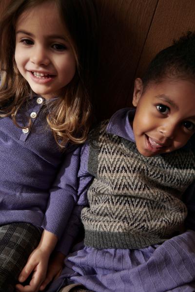 Pointelle Dress,dusty violet- Fub