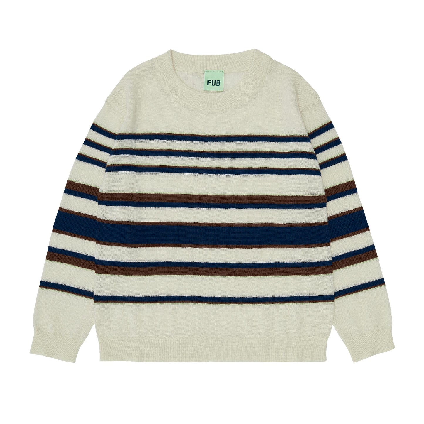 Striped Blouse, ecru/royal blue- Fub