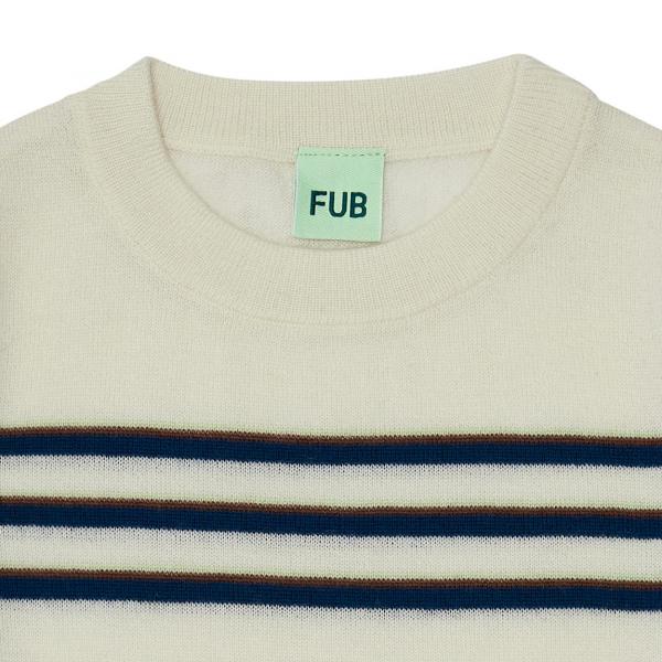 Striped Blouse, ecru/royal blue- Fub