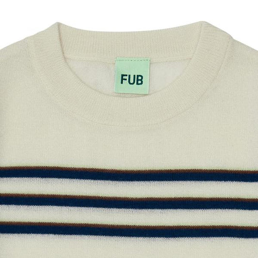 Striped Blouse, ecru/royal blue- Fub