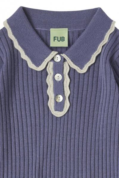 Rib Polo ,dusty violet- Fub