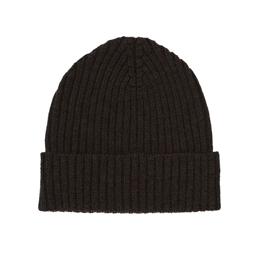 Rib Beanie, chocolate- Fub