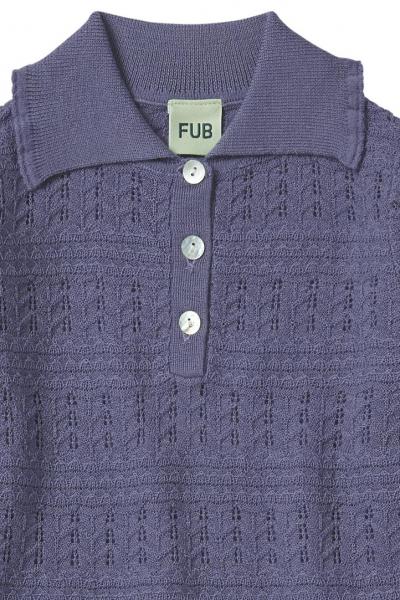 Pointelle Dress,dusty violet- Fub