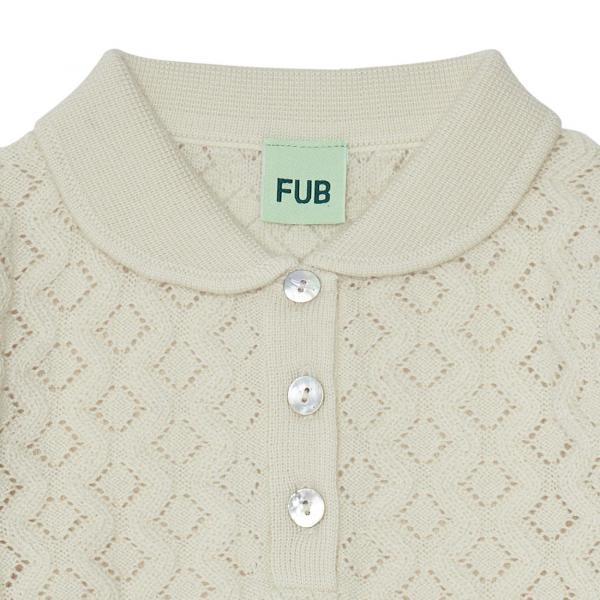 Pointelle Polo , Ecru - Fub