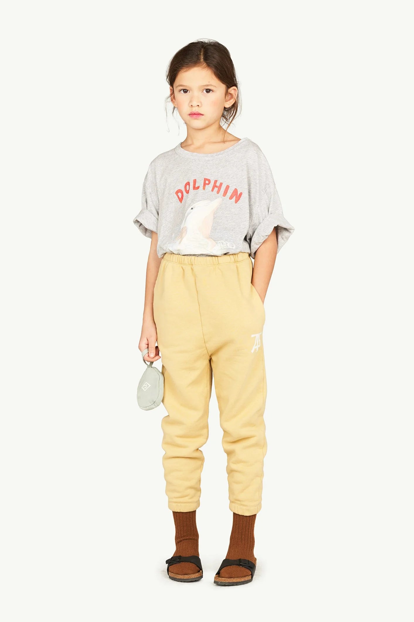 Gray Rooster Dolphin Oversize T-Shirt-The Animals Observatory