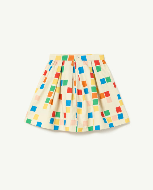 Ecru Salamander Confetti Skirt-The Animals Observatory