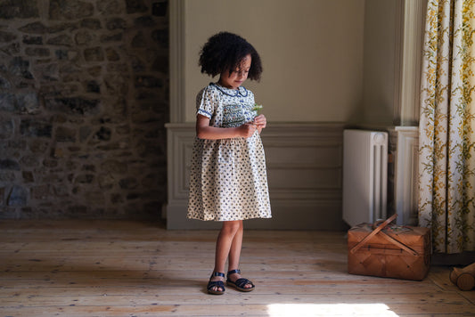 Elizabeth Dress Daisy Floral-Little Cotton Clothes