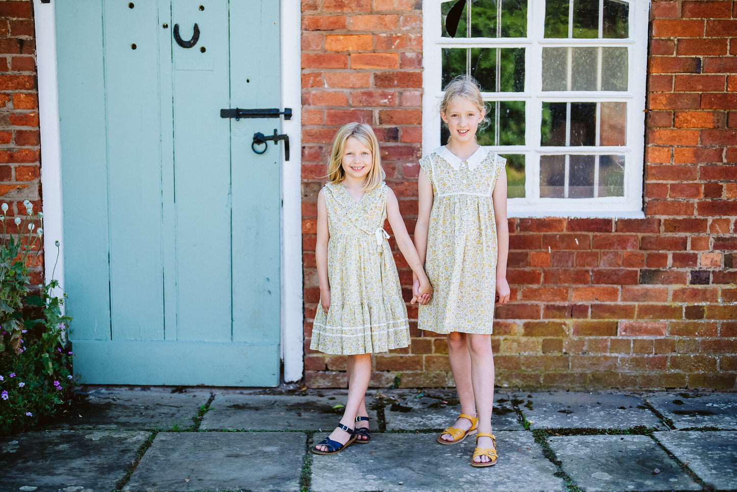 Olivia Dress meadow floral in sherbert-Little Cotton Clothes
