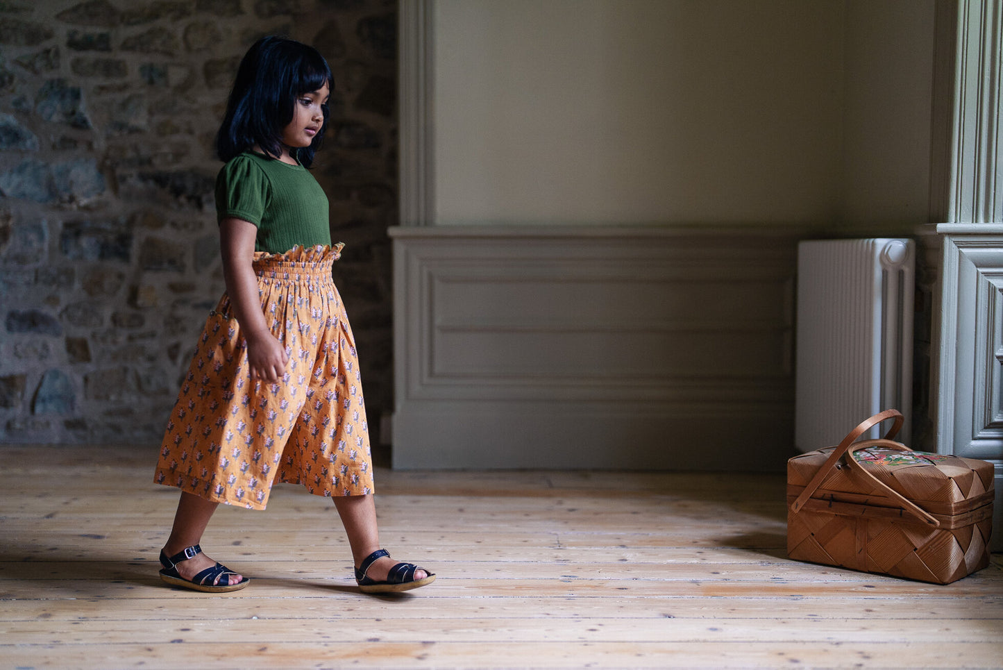 Organic Pointelle T-shirt Fern-Little Cotton Clothes