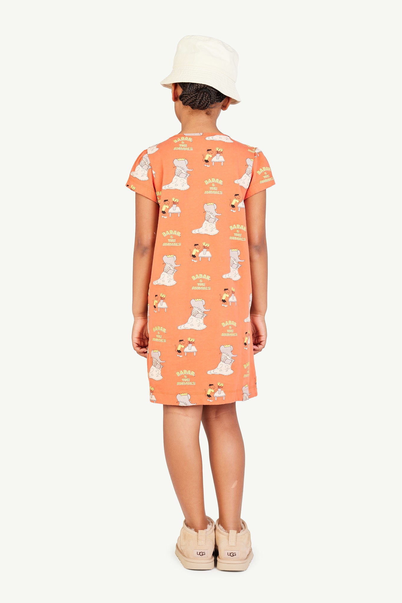 Babar Orange Flamingo Dress-Babar & The Animals