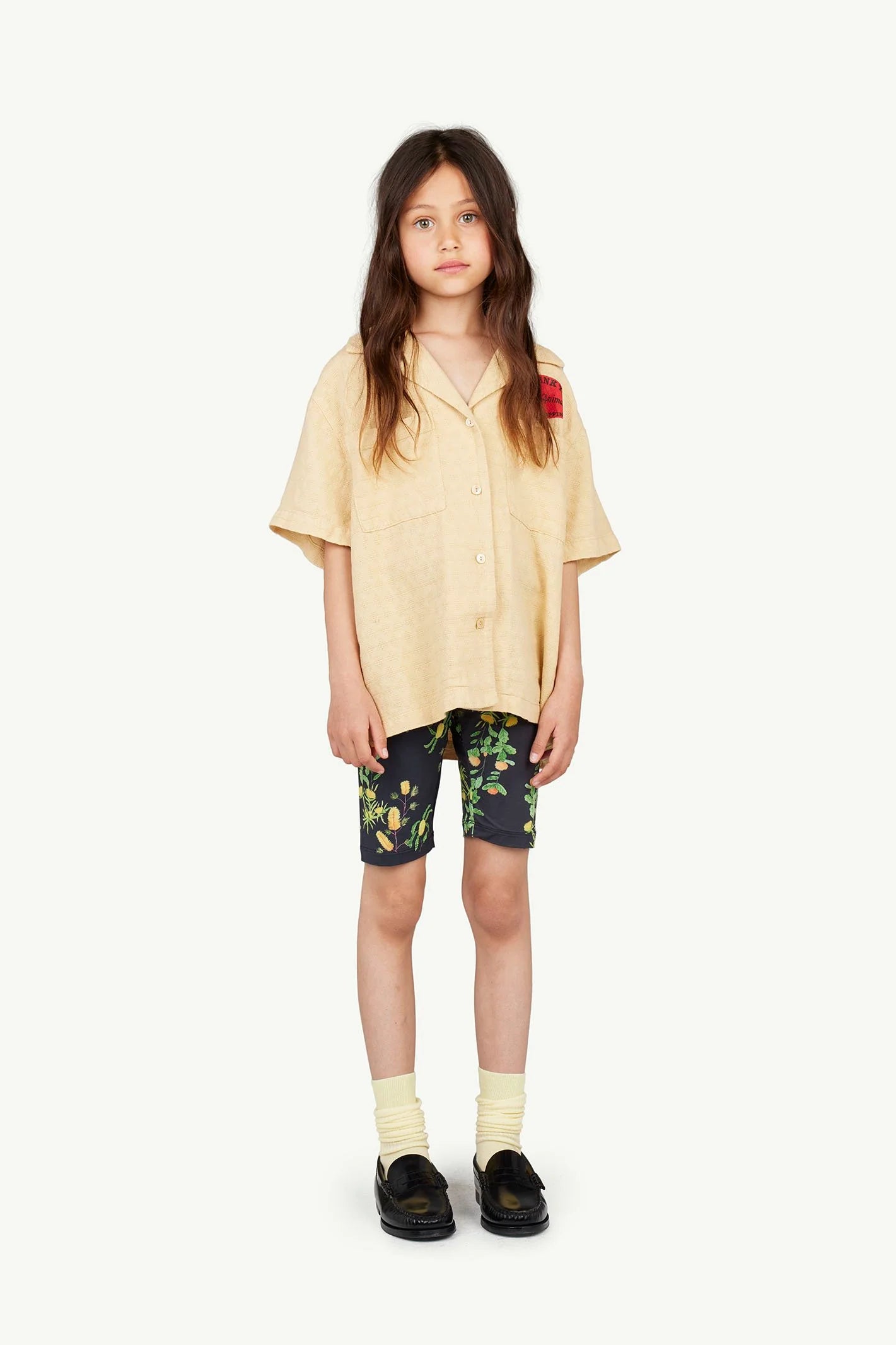 Beige Kangaroo Short Sleeve Shirt
