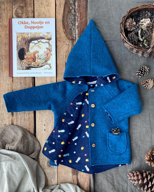 Exclusive 70% Wool Rocket, Petrol-Kleine Schobbejak