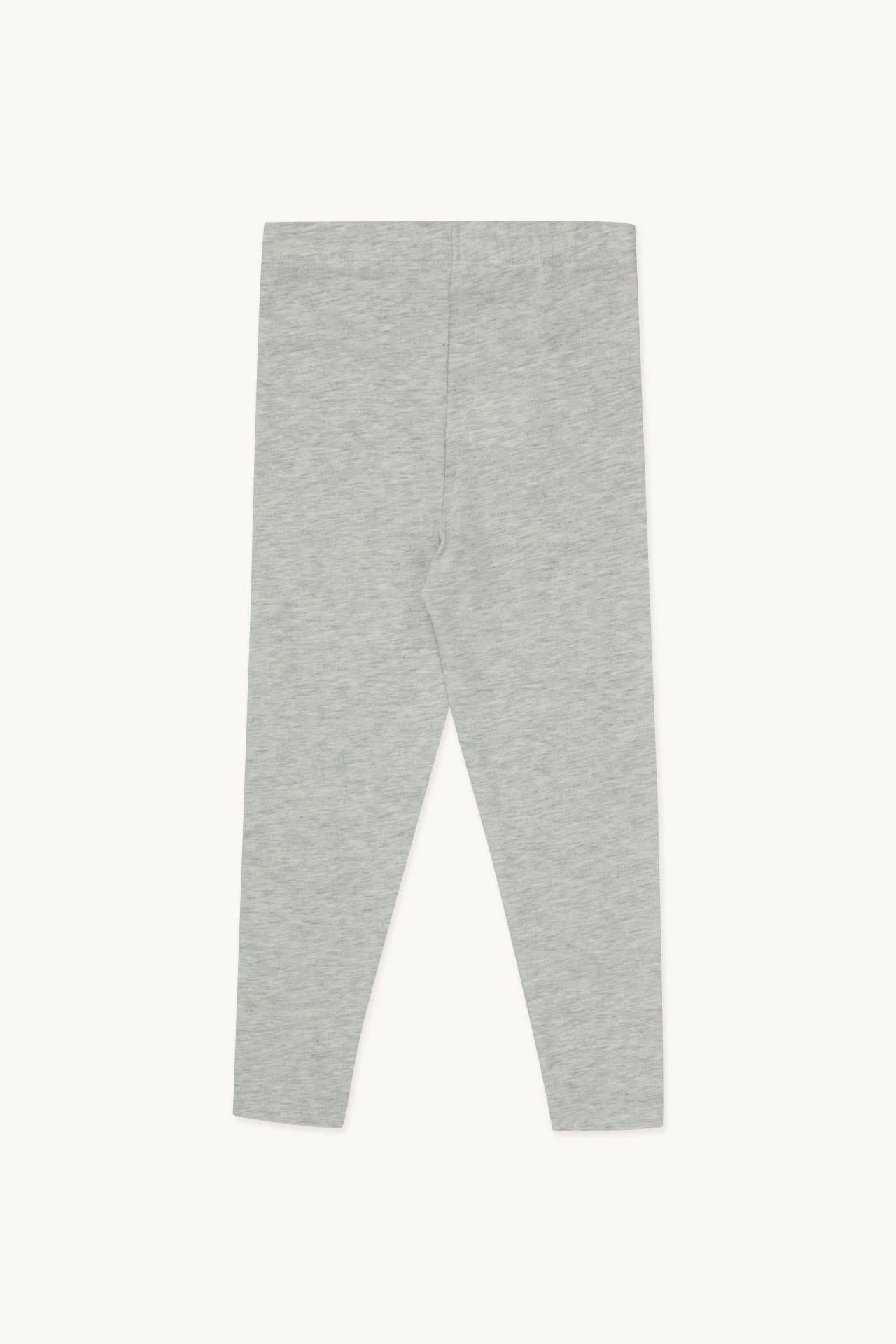 Hearts Leggings, Light Grey Heather- Tiny Cottons