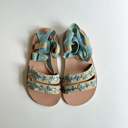 Strappy Sandals, Daino/Celeste- PèPè