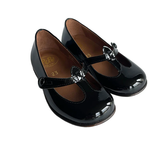 Lulu T Bar Shoes in Vernice Nero - PèPè