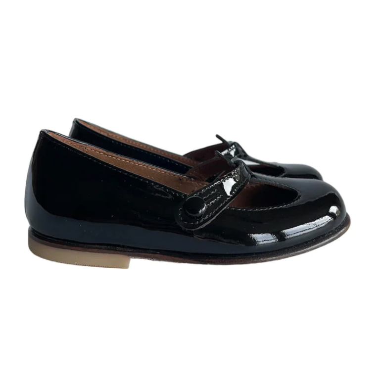 Lulu T Bar Shoes in Vernice Nero - PèPè