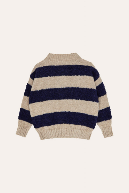 Blue Stripes Cardigan - The Campamento