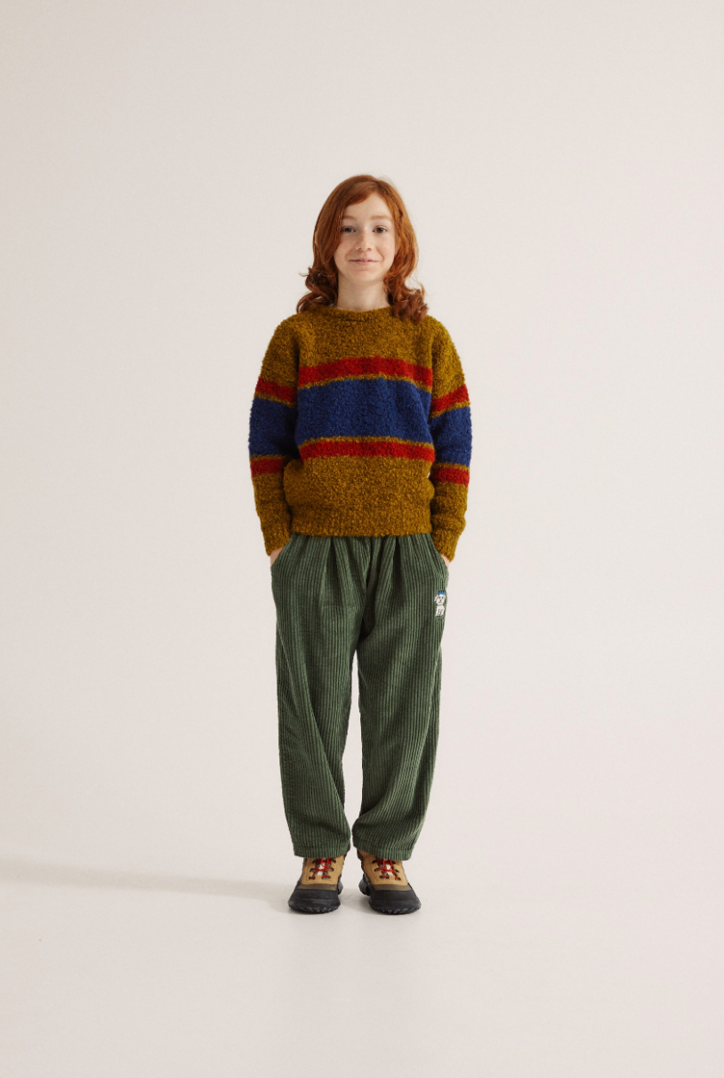 Bicoloured Bands Kids Trousers - The Campamento