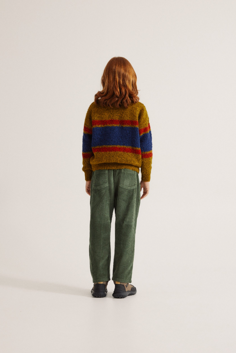 Bicoloured Bands Kids Trousers - The Campamento