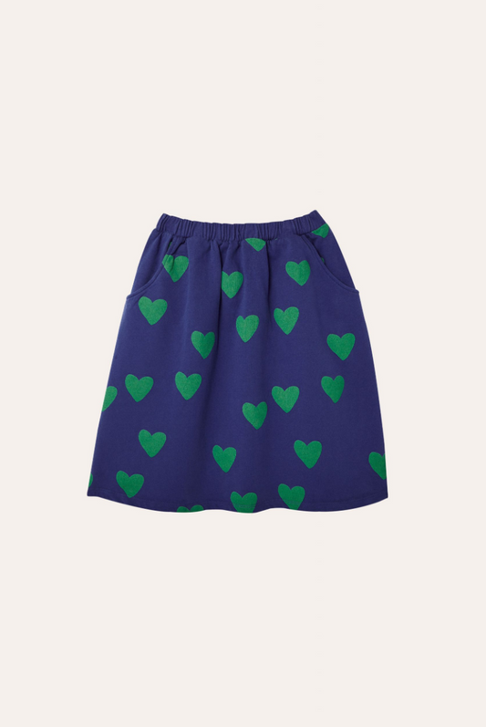 Green Hearts Kids Skirt - The Campamento