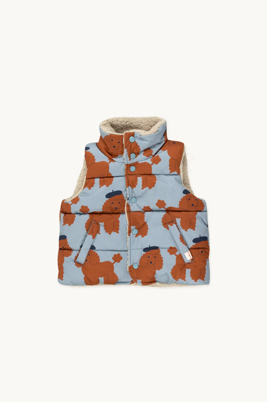 Vichy Padded Vest, dark grey- Tiny Cottons