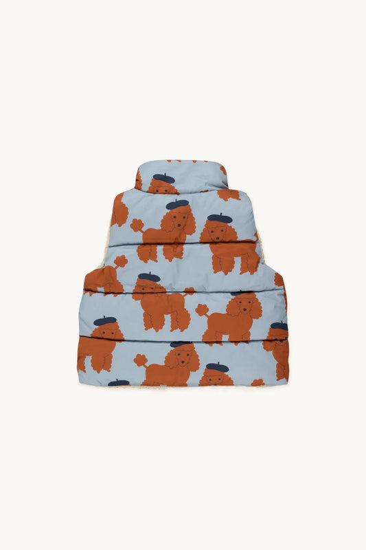 Vichy Padded Vest, dark grey- Tiny Cottons