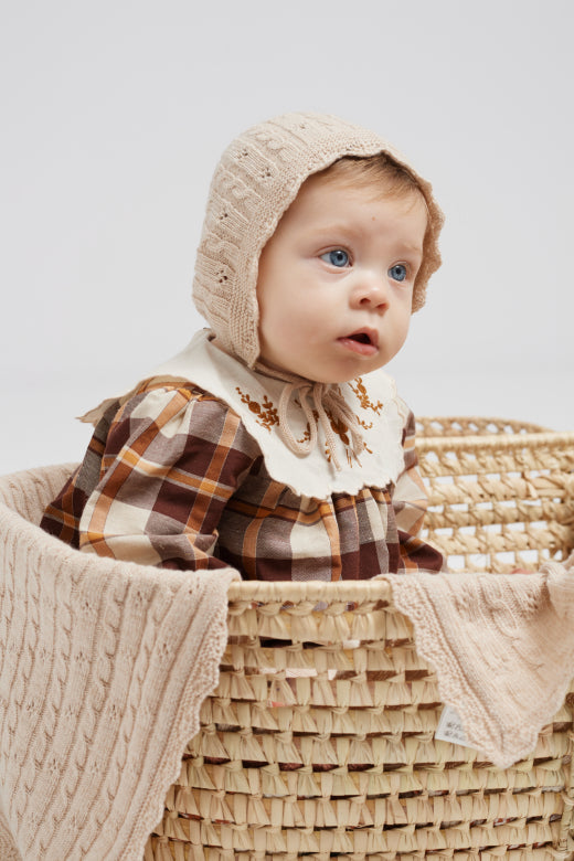 Louisa Baby Set, Nostalgia Check -Bebe Organic