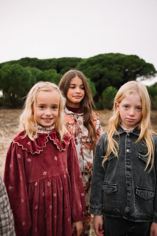 Valeria Dress, Rosewood-Bebe Organic