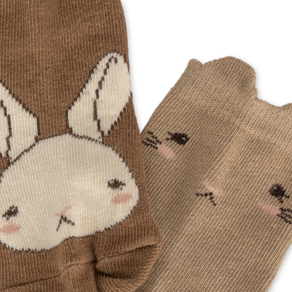 2 Pack Animal Jaquard Socks- Konges Slojd
