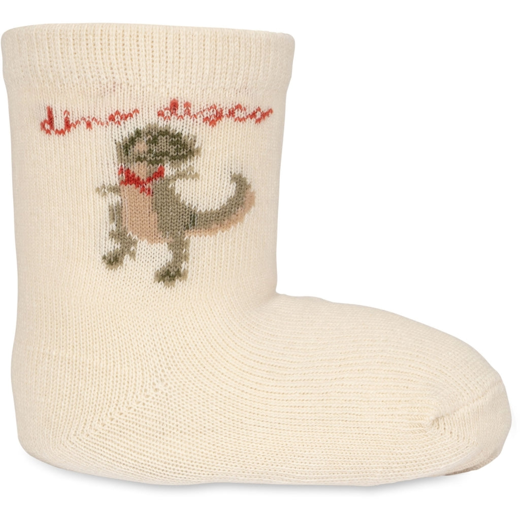 2 Pack Animal Jaquard Socks- Konges Slojd