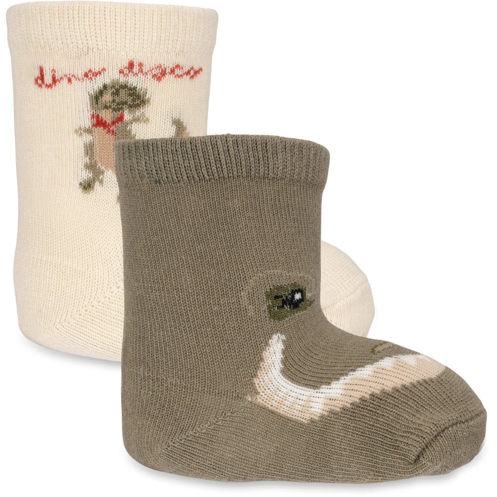 2 Pack Animal Jaquard Socks- Konges Slojd